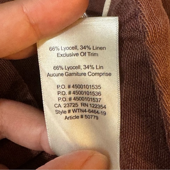 Wilfred Linen Blend Chocolate Brown Pants

#1158 - Picture 5 of 7